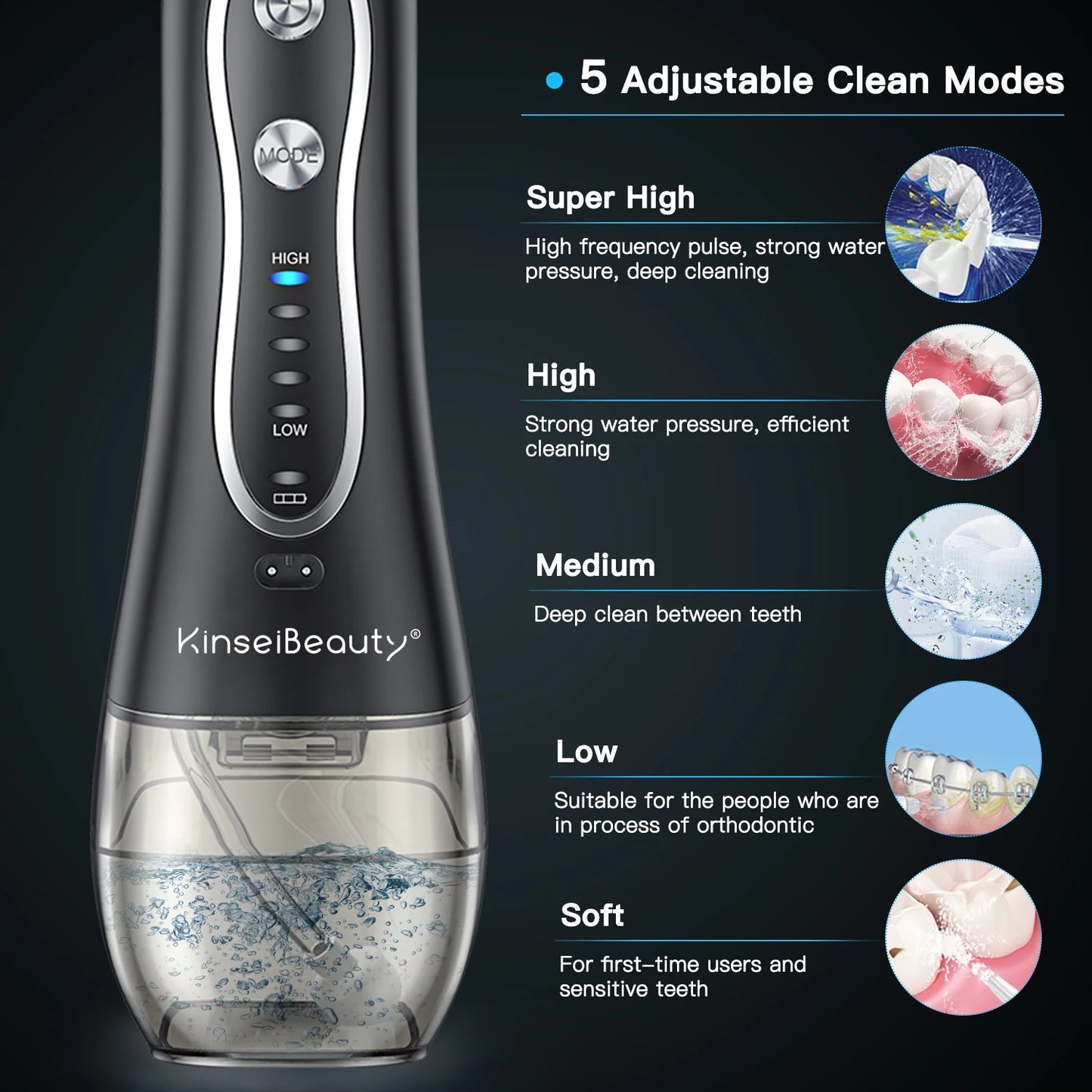 Portable Teeth Cleaning Water Flosser