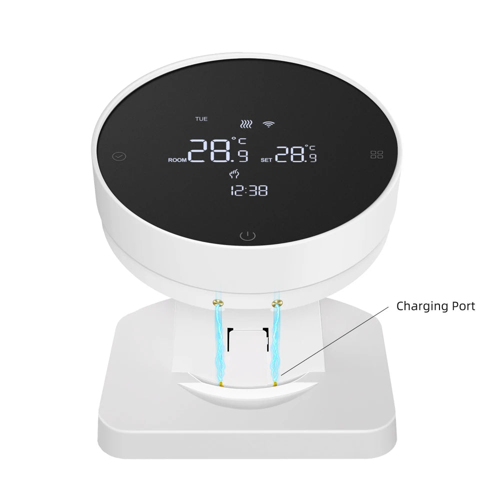 AVATTO WiFi Smart Thermostat,RF Wireless Temperature Controller for Gas Boiler Water Heating,Works with Tuya Alexa Google Home