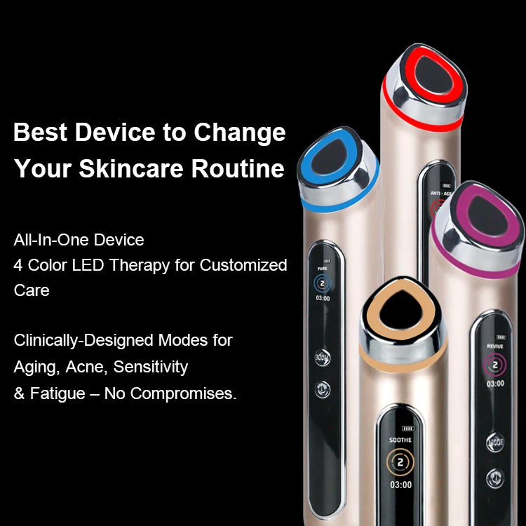 2025 New OEM/ODM Medicube Skin Booster Red Light Therapy Home Use Beauty Device 4 Modes Face Lift Anti-Wrinkle Brightening Tool