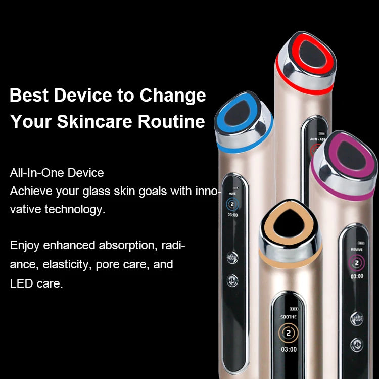 2025 New OEM/ODM Medicube Skin Booster Red Light Therapy Home Use Beauty Device 4 Modes Face Lift Anti-Wrinkle Brightening Tool