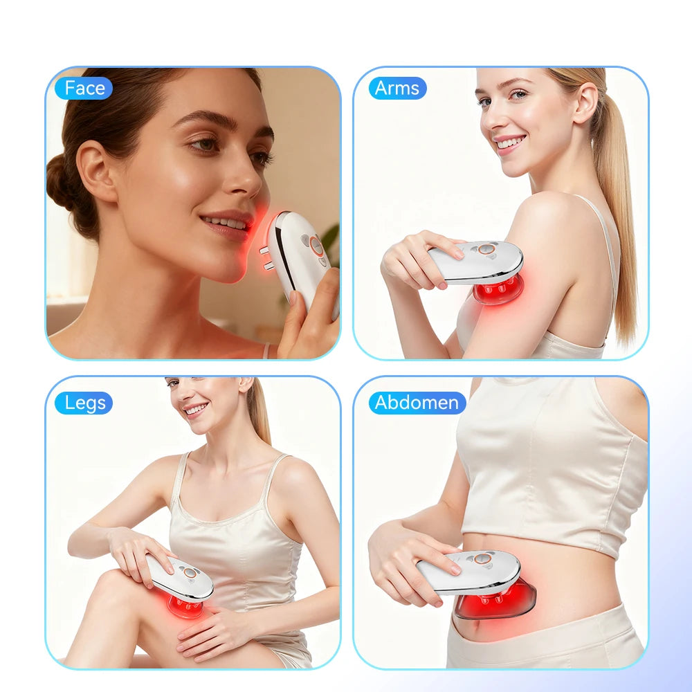 Face & Body Sculpting Massager Cellulite Body Shaping Massage Equipment ABS Hand Instrument Battery Powered for Relaxation