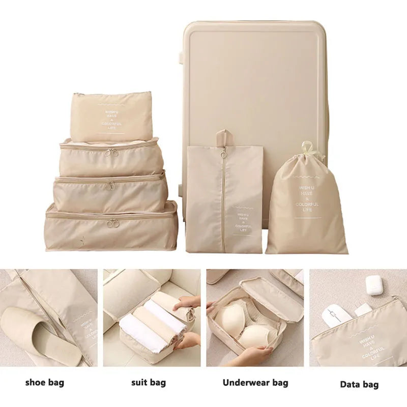 Travel Set Storage Bags Clothes Digital Toiletries Shoes Organizer bag Student Dormitories Clothing Sorting Bags Packing Cubes