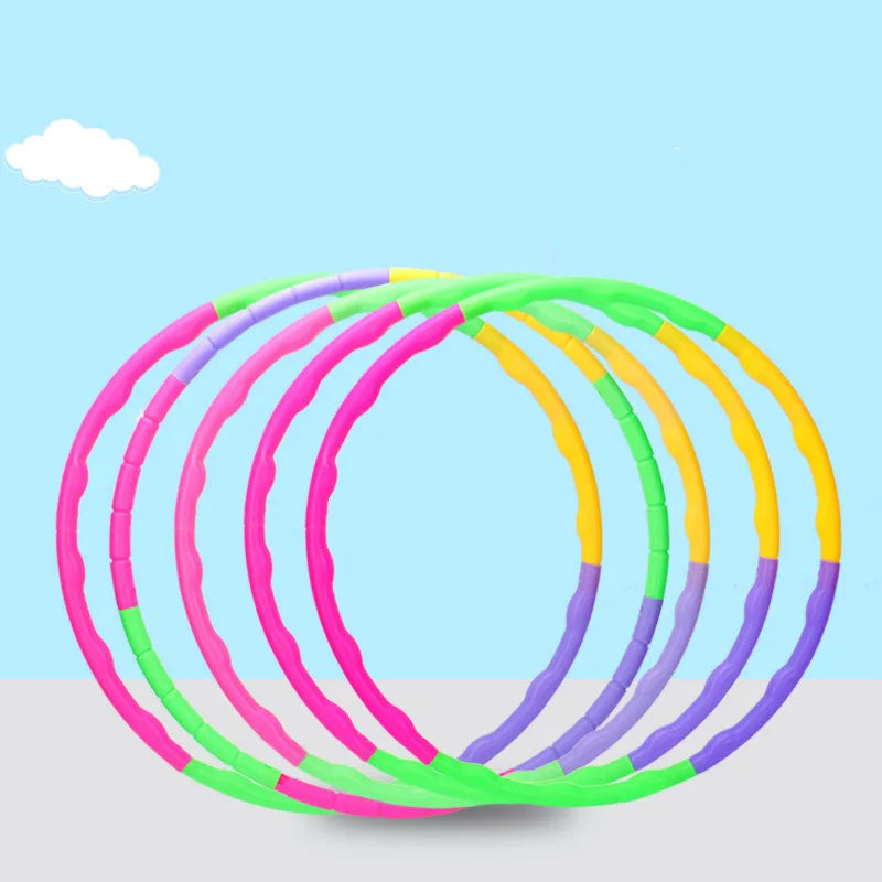 Children's waist spinning toy outdoor detachable exercise circle fitness equipment plastic gymnastics fitness training equipment