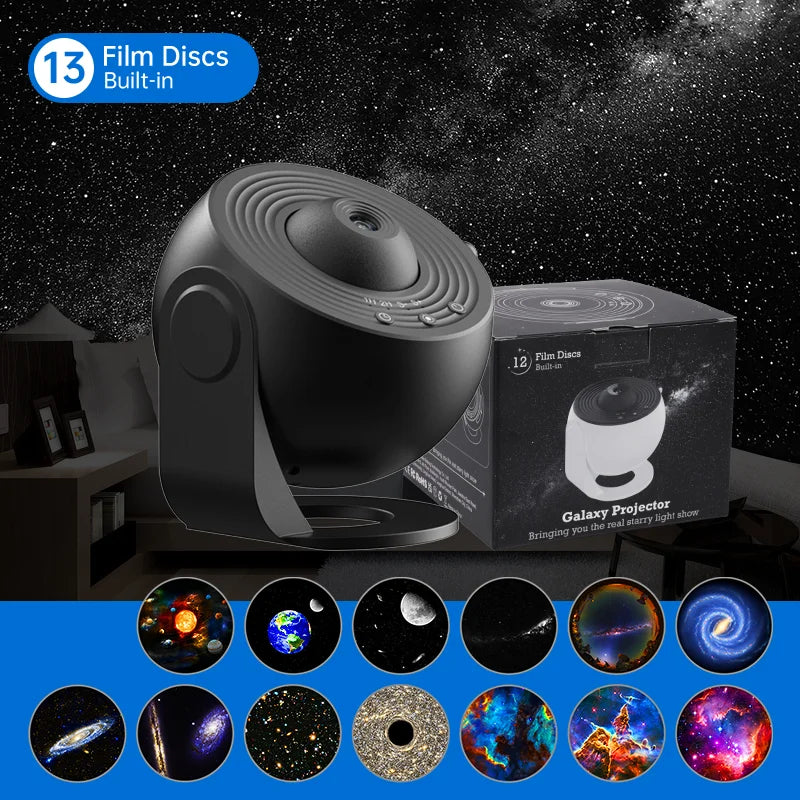 Night Light Galaxy Projector Starry Sky Projector 360° Rotate Planetarium Lamp For Kids Bedroom