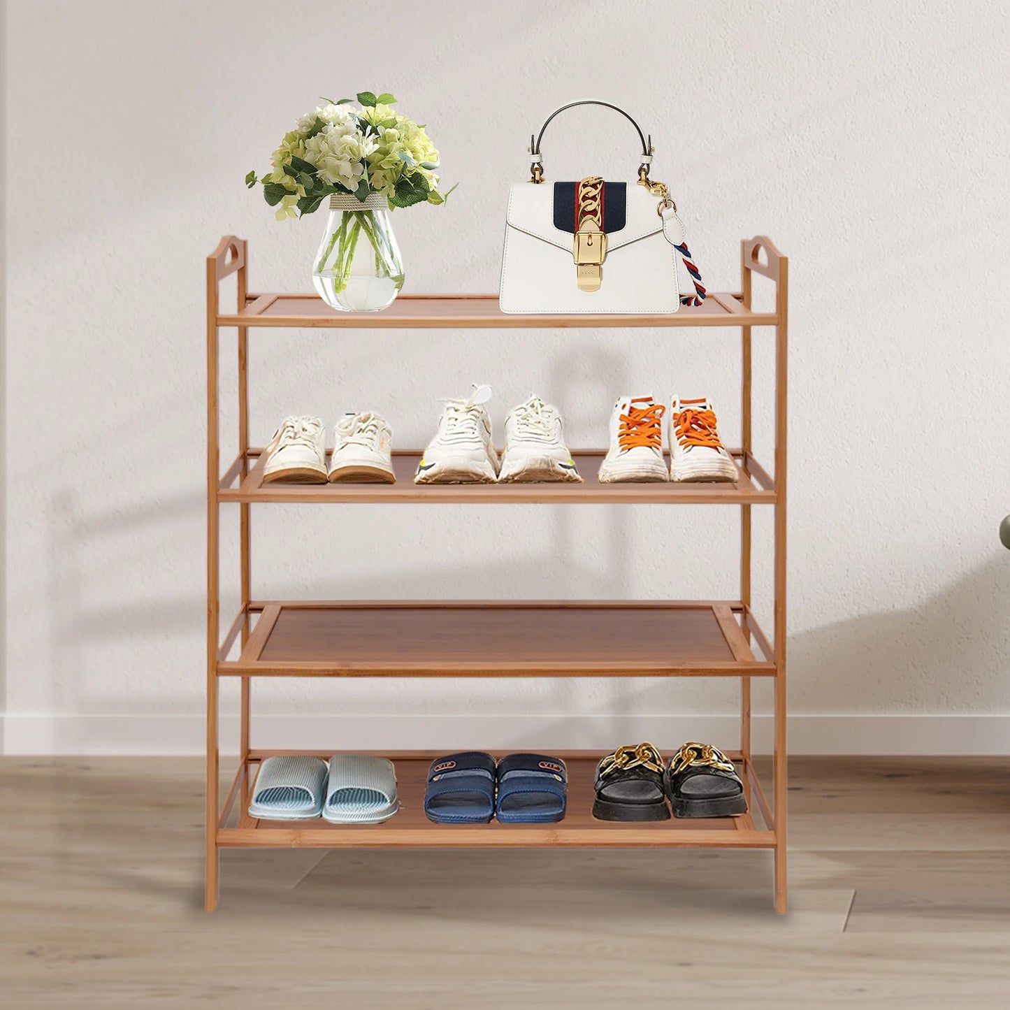 Bamboo Shoe Storage Rack