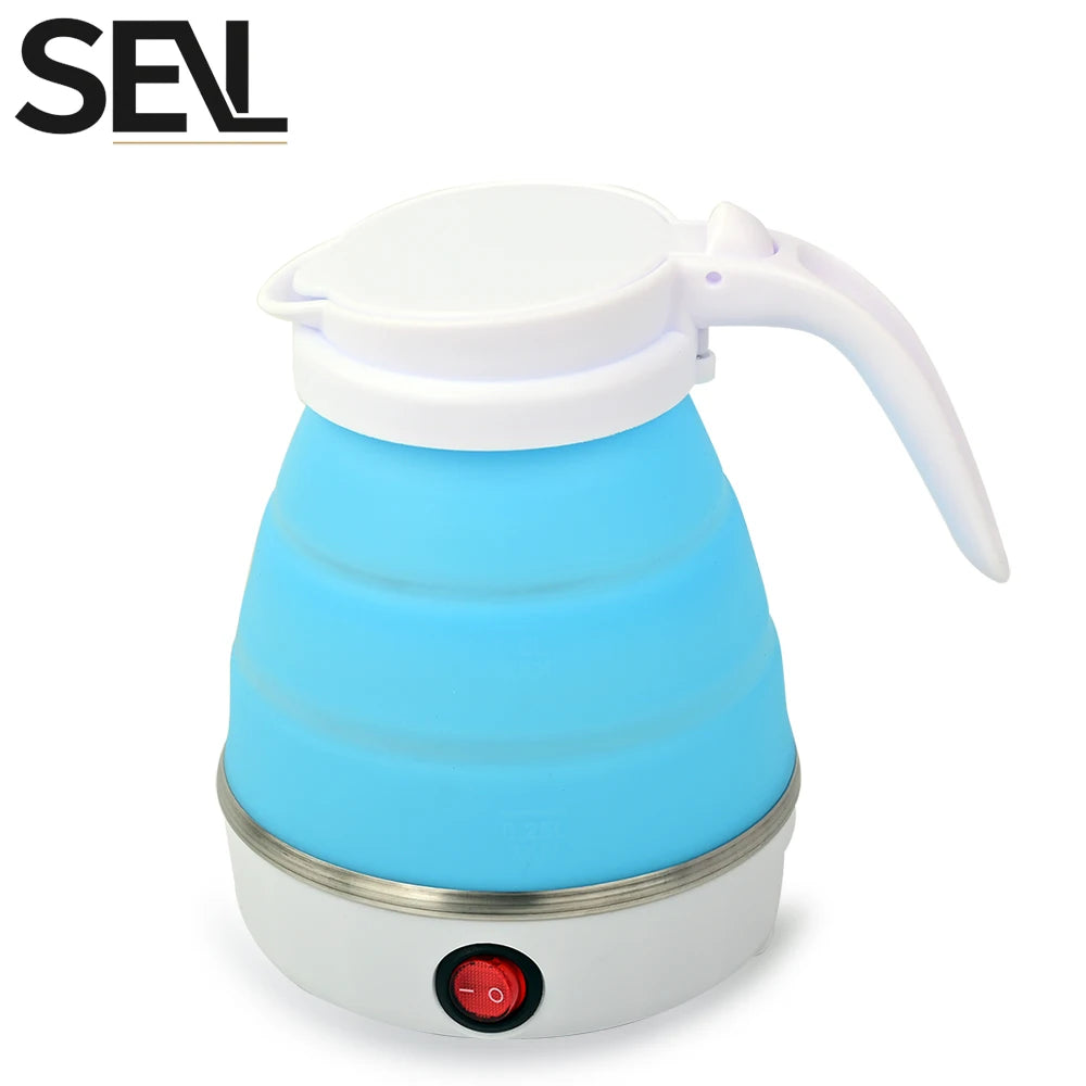 1.5L silicone folding traveling electric kettle