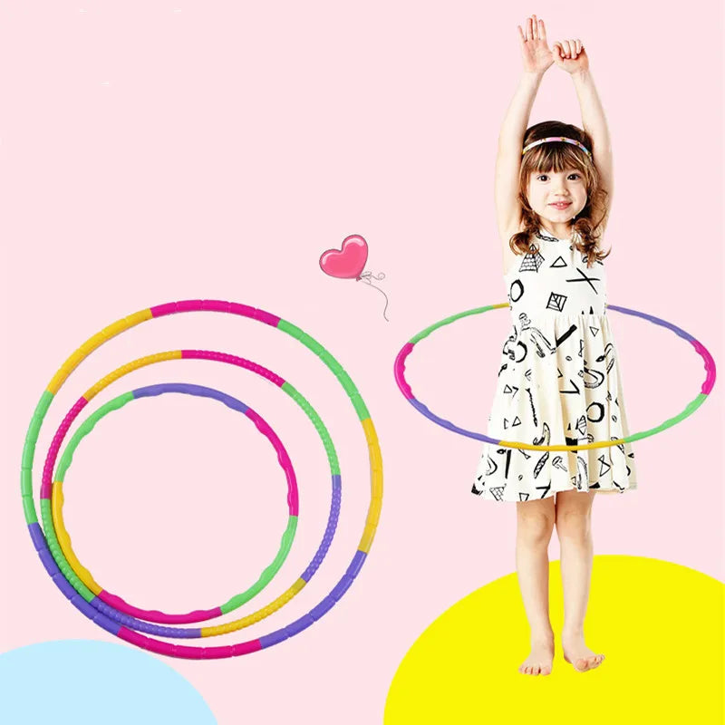 Children's waist spinning toy outdoor detachable exercise circle fitness equipment plastic gymnastics fitness training equipment
