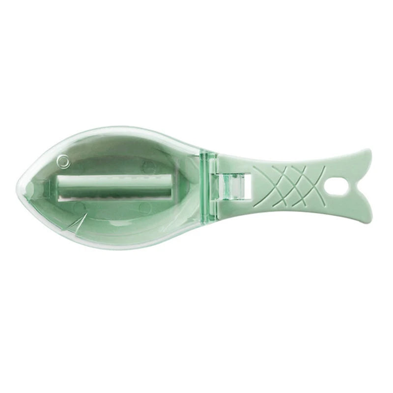 Fish Skin Brush Kitchen Tools Fish Scale with Lid Scraping
