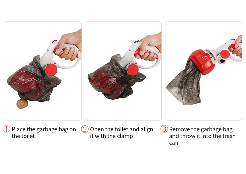 Pet Poop Picker Portable Scooper Animal Waste Sanitary