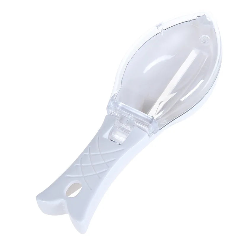Fish Skin Brush Kitchen Tools Fish Scale with Lid Scraping