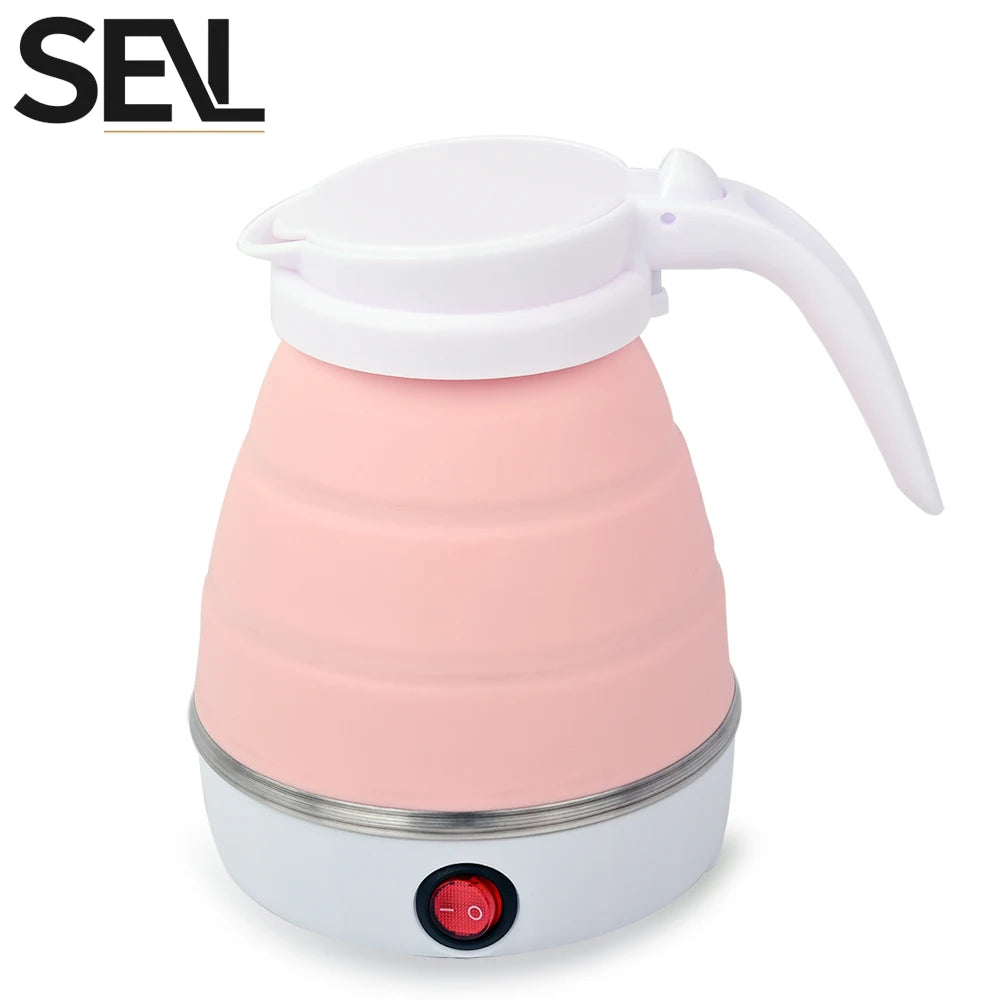 1.5L silicone folding traveling electric kettle