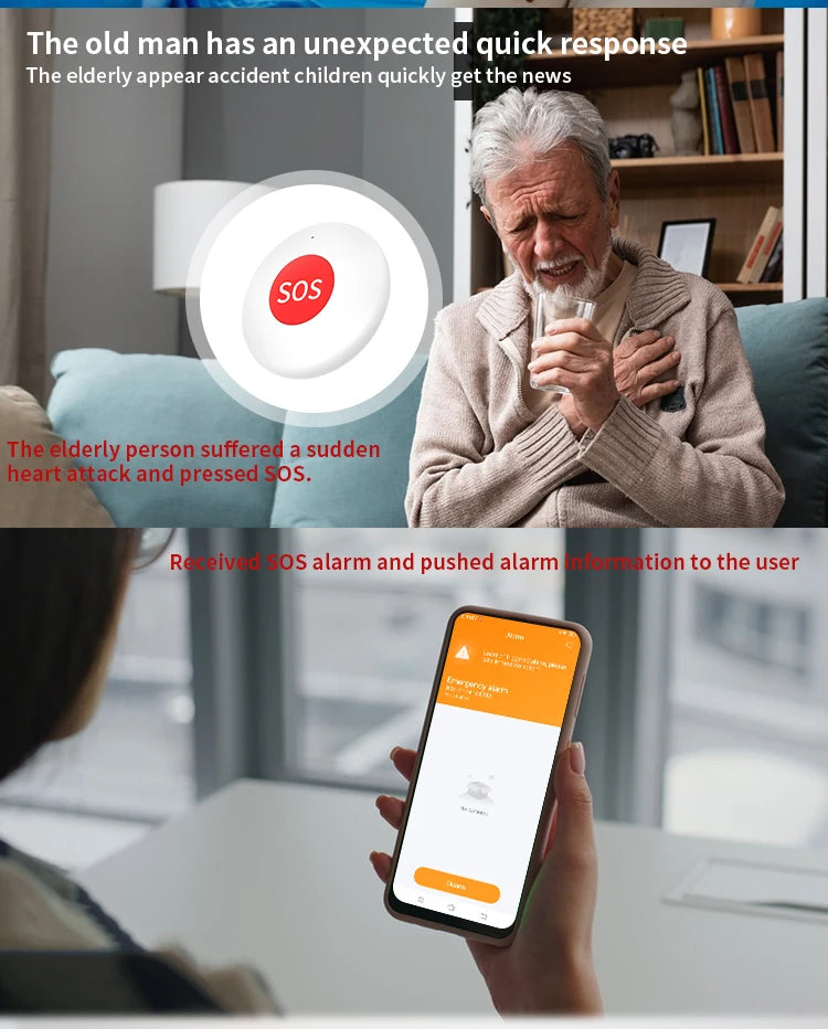 SOS Panic Call Button Share with Family App Emergency Alarm