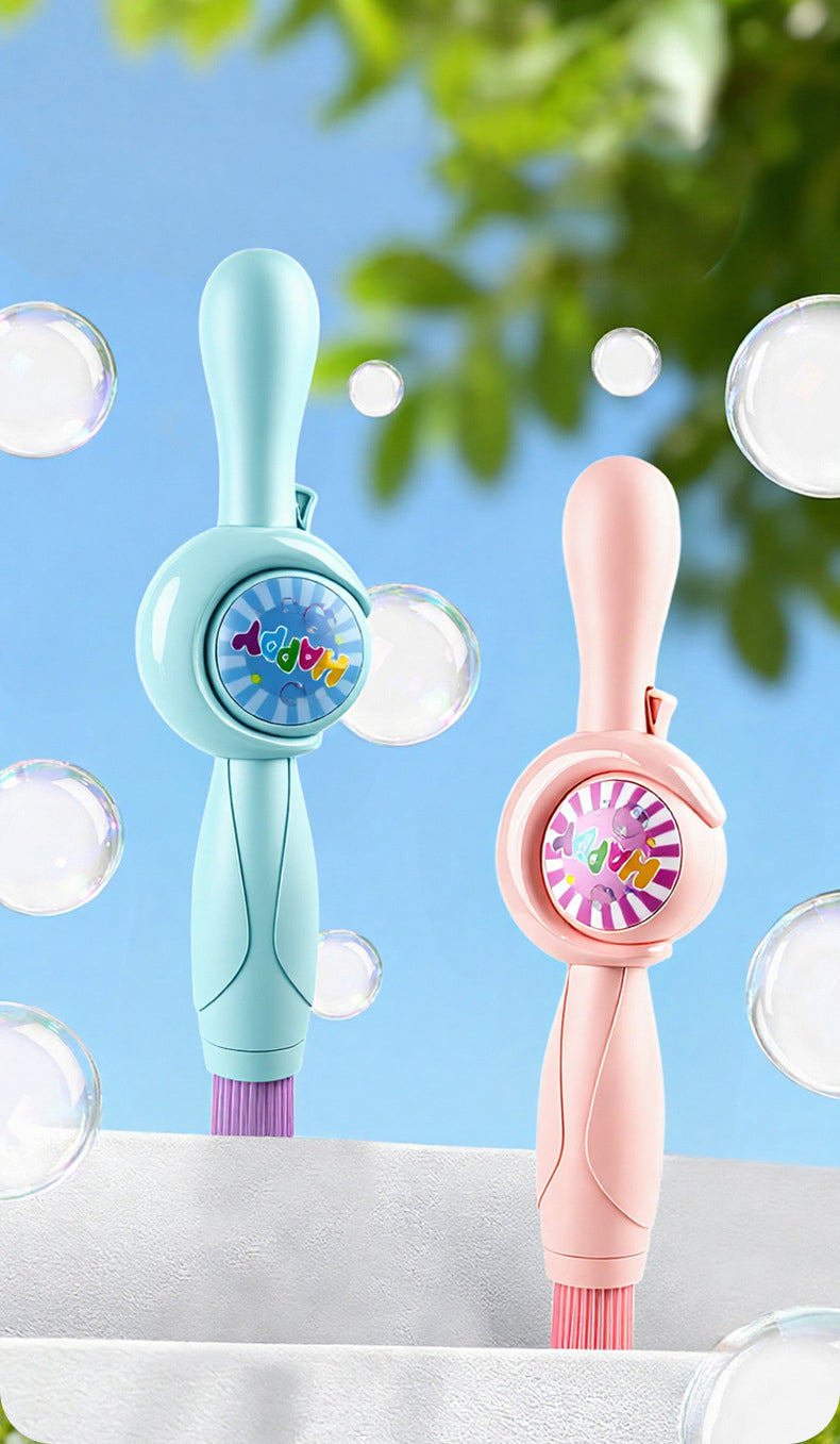 Smoke Bubble Machine Elastic Bubble Wand Interactive Party Colorful Lighting Bubbles