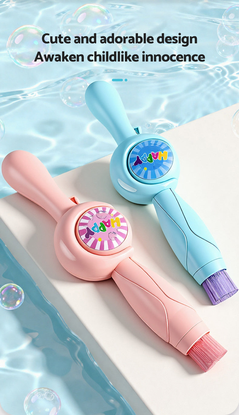 Smoke Bubble Machine Elastic Bubble Wand Interactive Party Colorful Lighting Bubbles