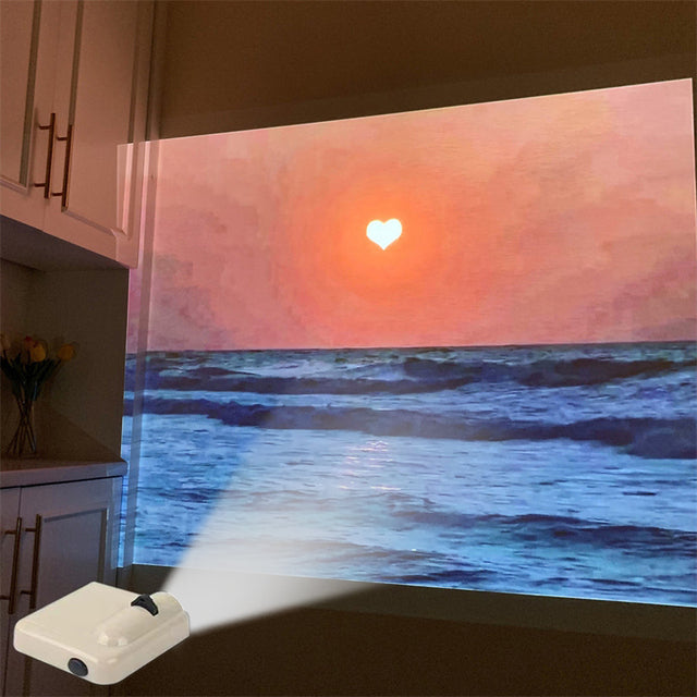 Home Fashion Simple Moon Background Projection Lamp