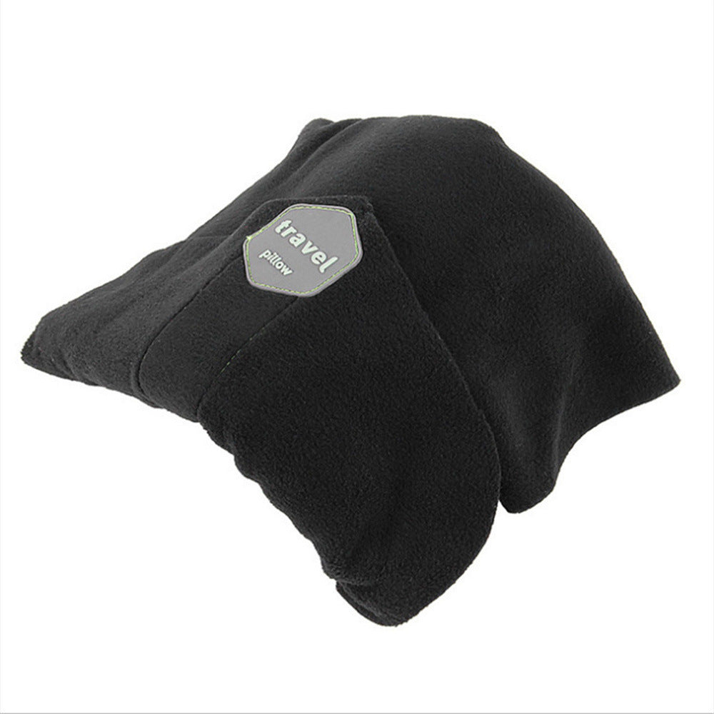 Travel U-shaped Portable Pillow Warm Outdoor Fleece-lined Neck Protection Cervical Pillow