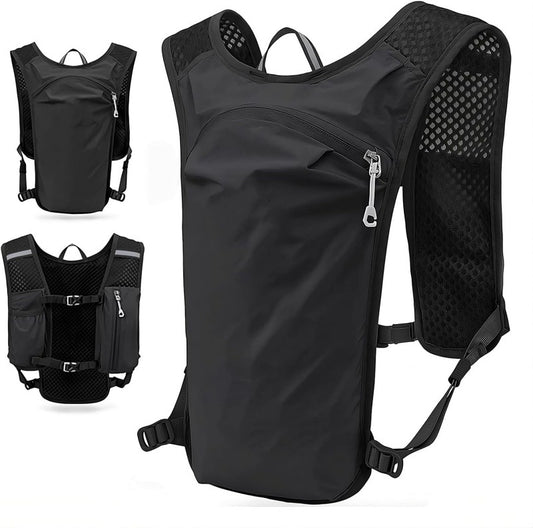 Simple Solid Color Marathon Hydration Backpack Sports Vest
