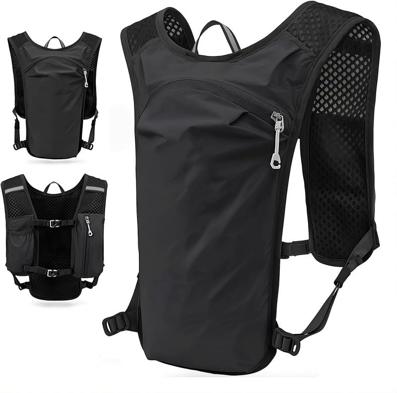 Simple Solid Color Marathon Hydration Backpack Sports Vest