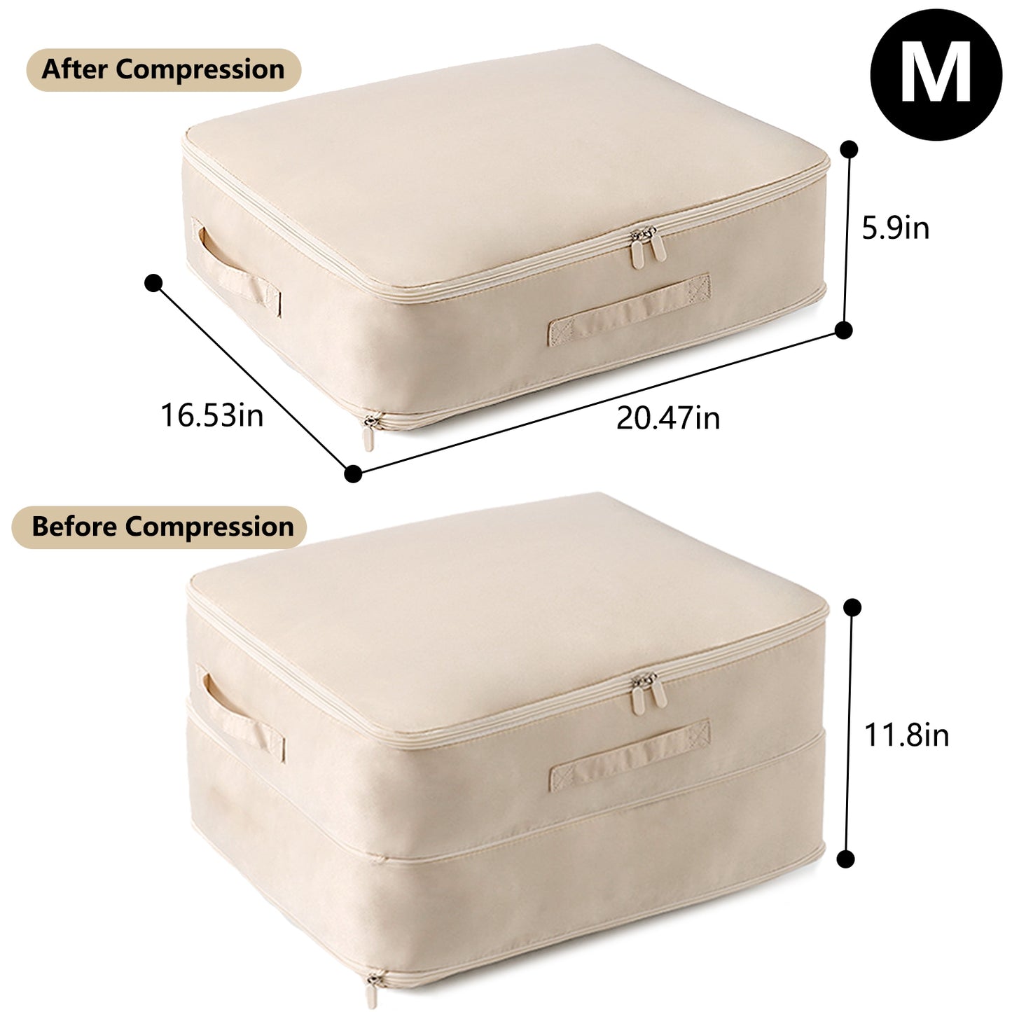 1Pc Foldable Storage Bag For Comforter Quilt Blanket Clothes Season Changing Organization Pillows Beddings With Dual Zippers