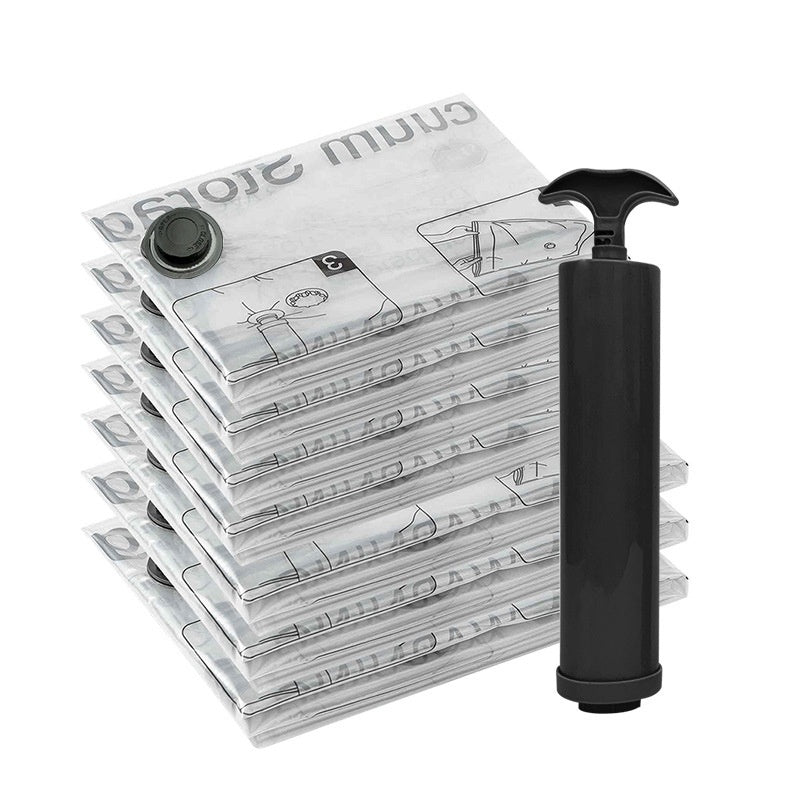 Black Transparent Vacuum Compression Storage Bags For Packing