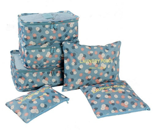 Travel Storage Color Six-piece Suit Travel Storage Bag