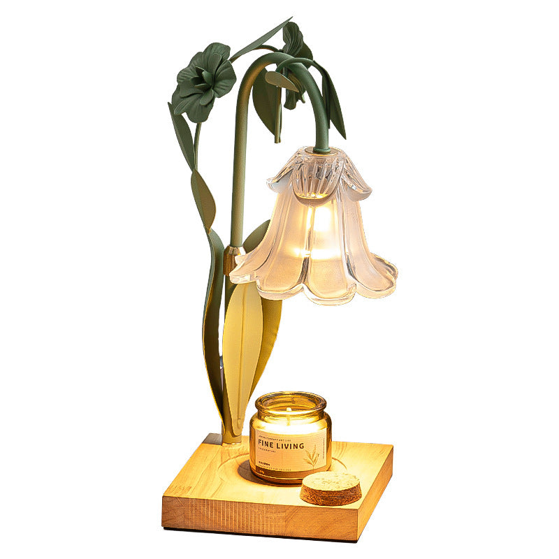 Pastoral Style Candle Lamp Bedroom Bedside Table Lamp