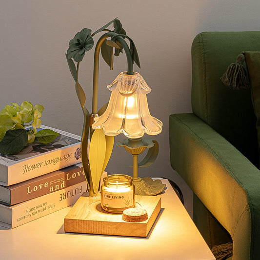 Pastoral Style Candle Lamp Bedroom Bedside Table Lamp
